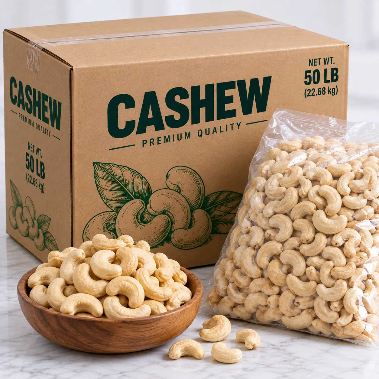 CASHEW BOX 50LB